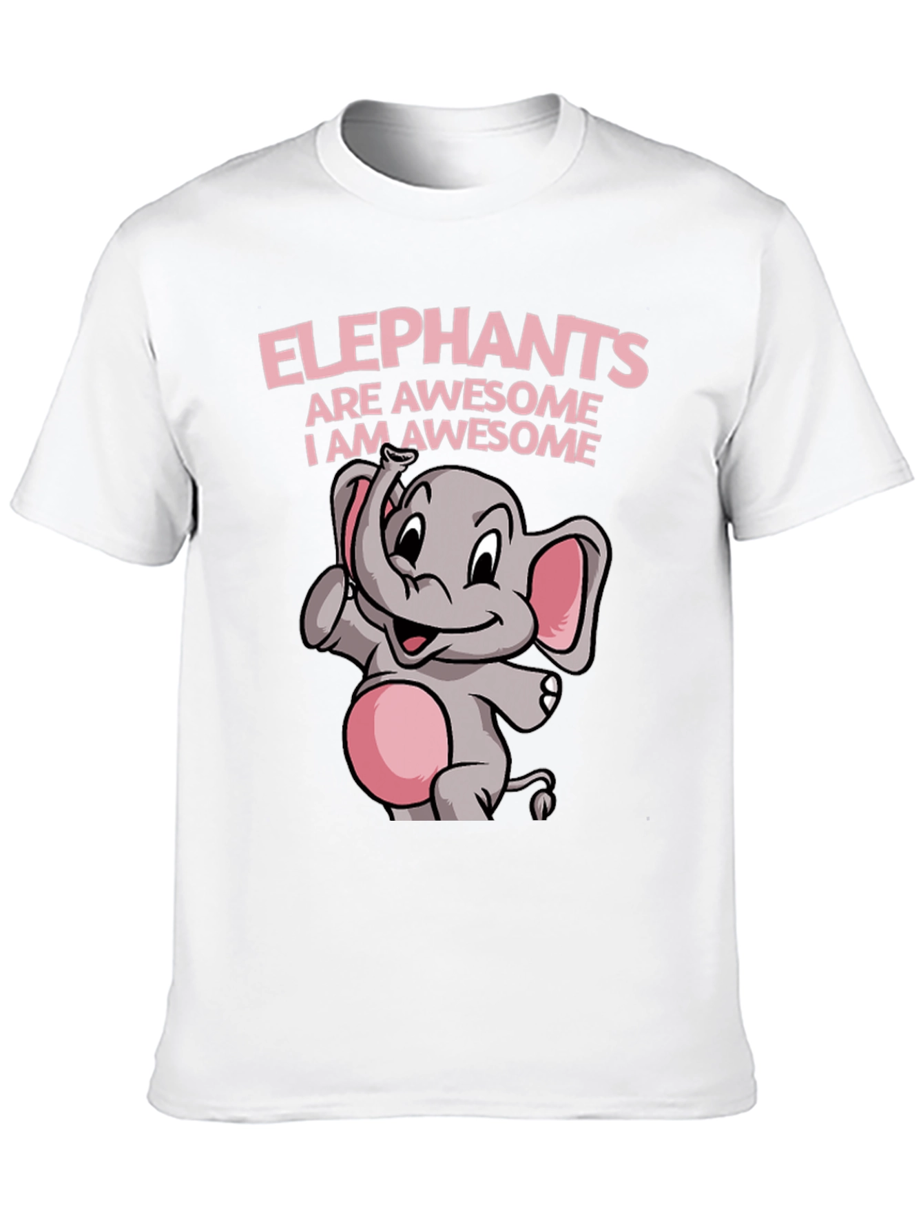 Elephant Awesome Graphic Tee Shirt