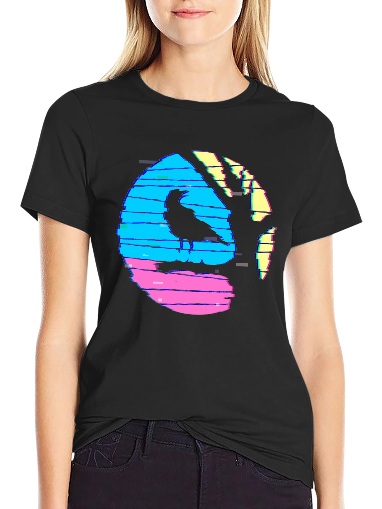 Retro Crow Graphic Tee
