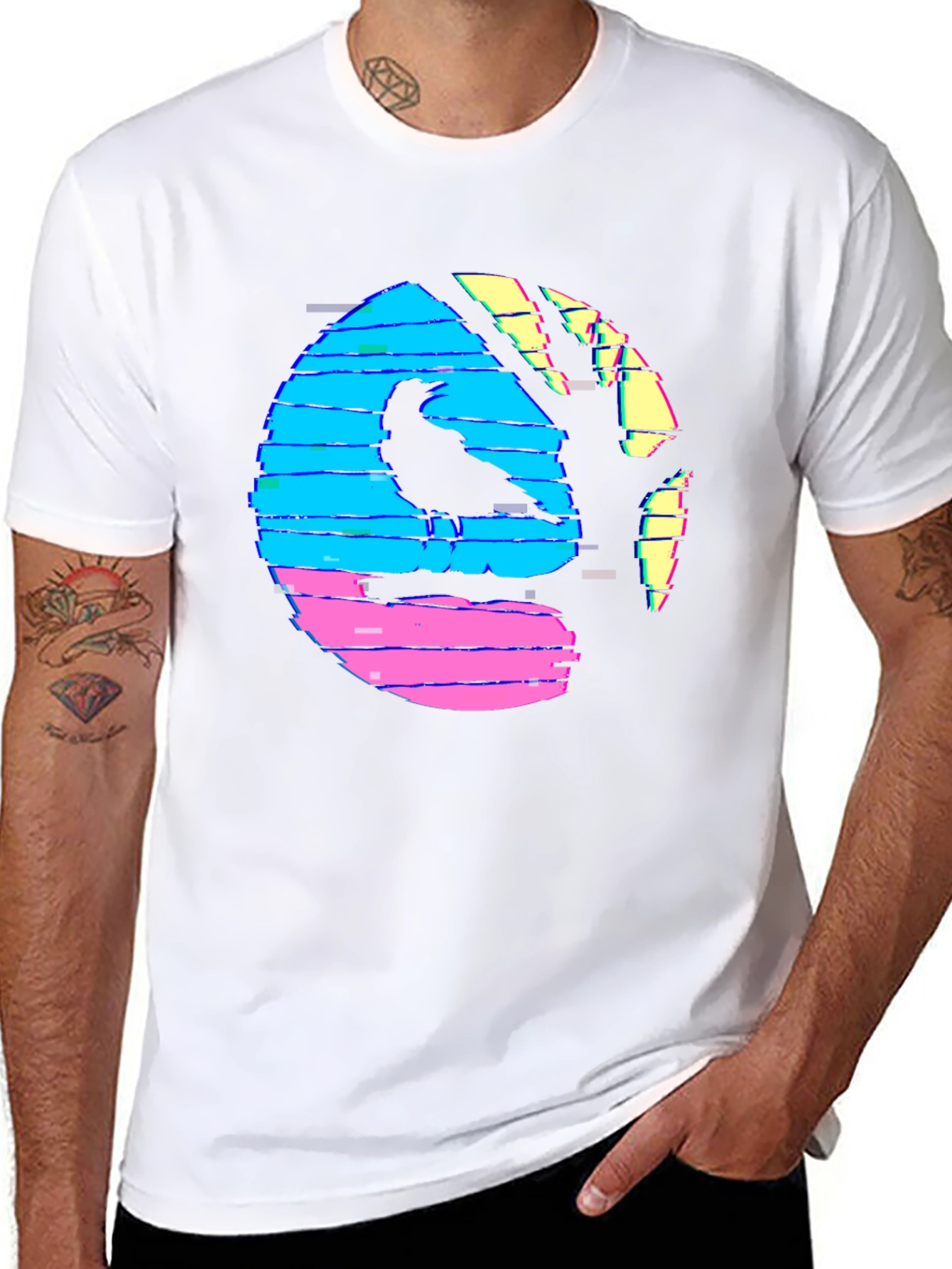 Retro Crow Graphic Tee