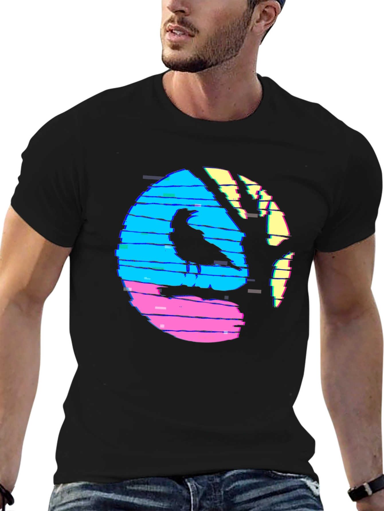 Retro Crow Graphic Tee