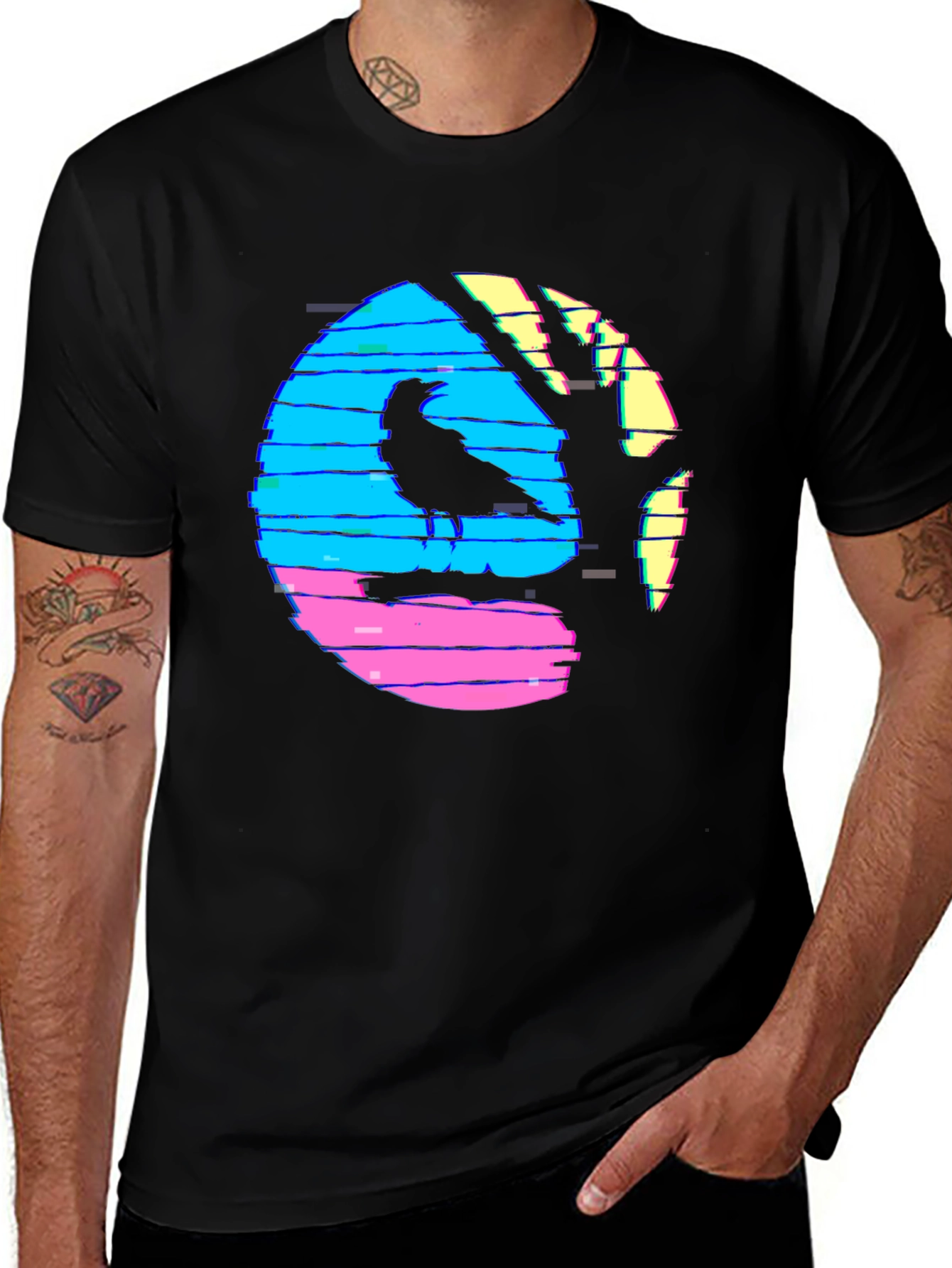 Retro Crow Graphic Tee