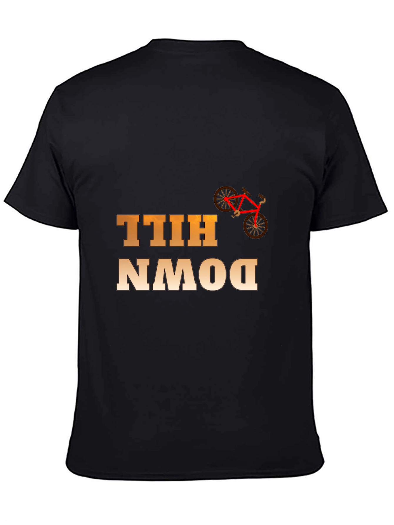 Downhill Bike Rider Graphic T-Shirt - Cool Cycling Tee