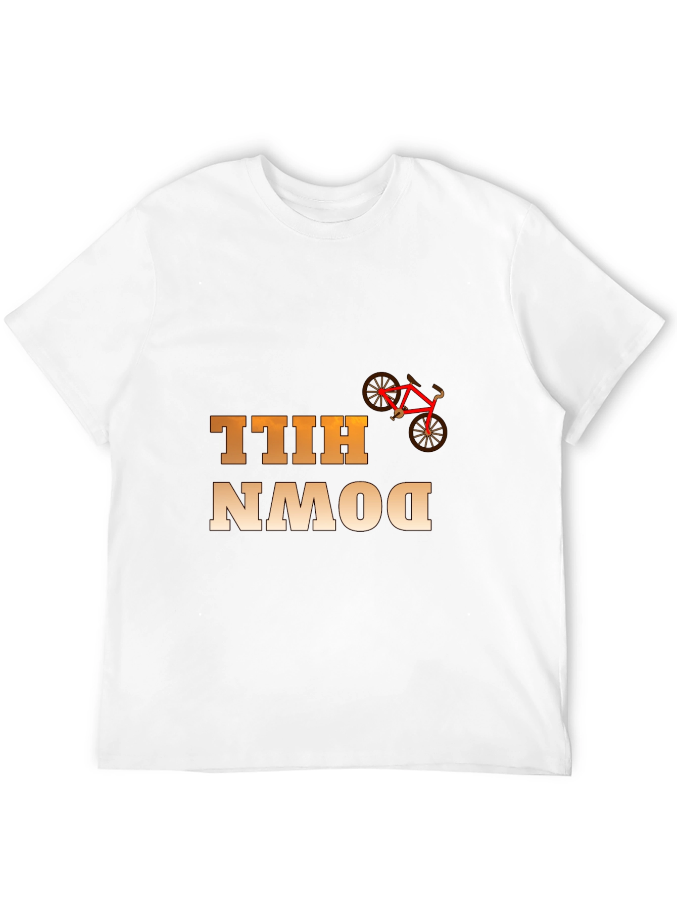Downhill Bike Rider Graphic T-Shirt - Cool Cycling Tee