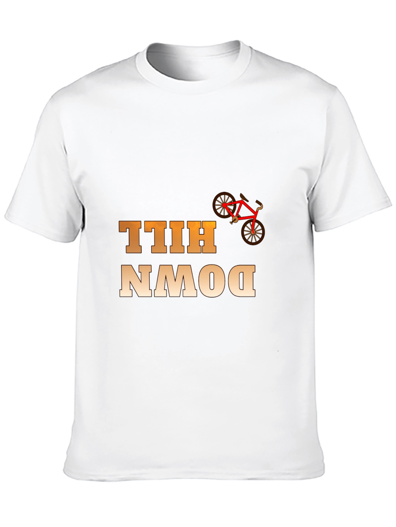 Downhill Bike Rider Graphic T-Shirt - Cool Cycling Tee