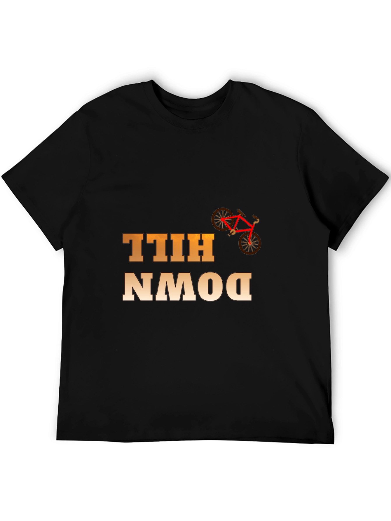 Downhill Bike Rider Graphic T-Shirt - Cool Cycling Tee