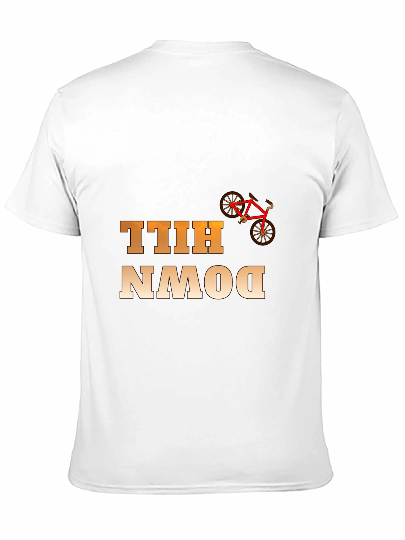 Downhill Bike Rider Graphic T-Shirt - Cool Cycling Tee