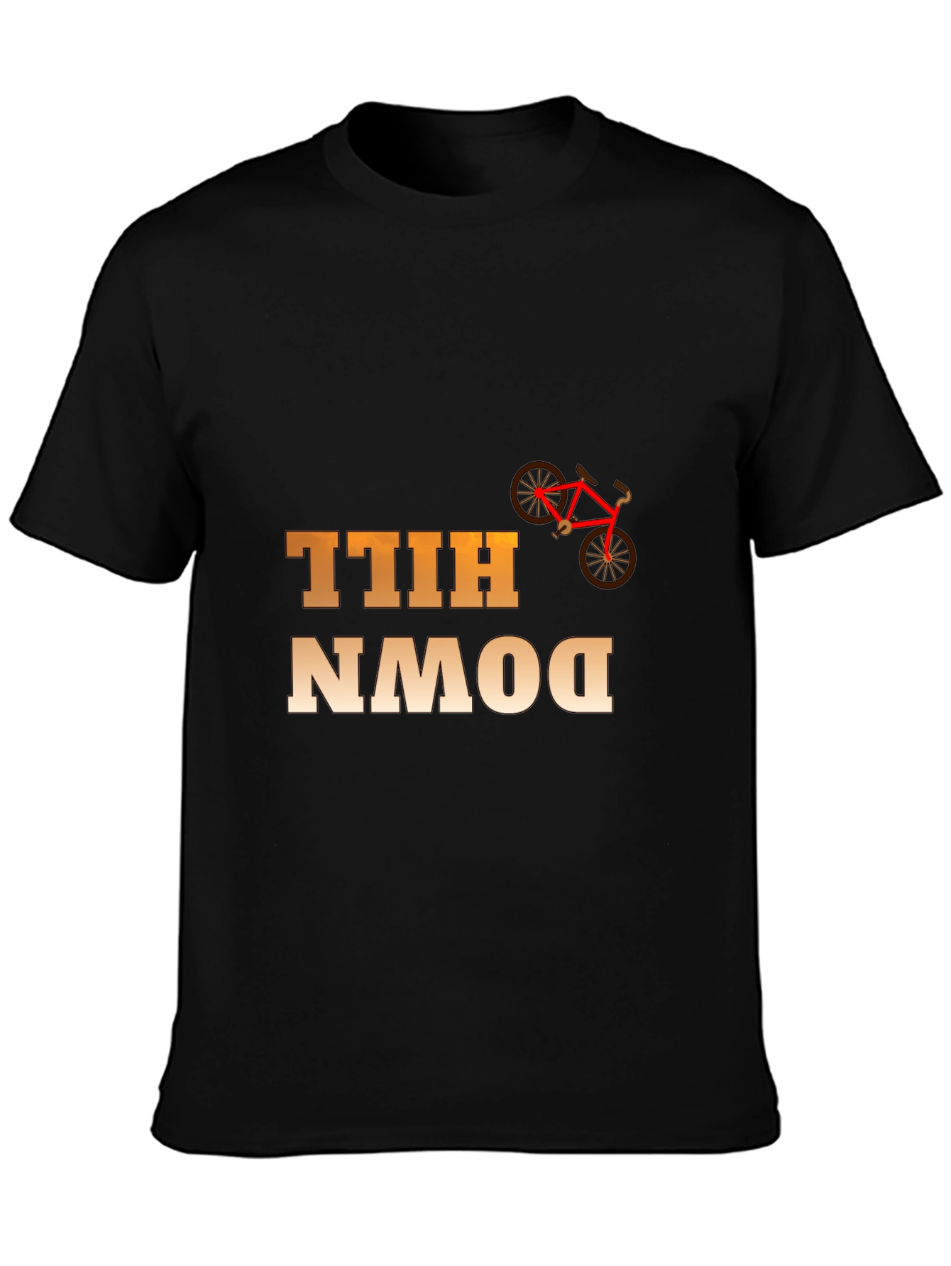 Downhill Bike Rider Graphic T-Shirt - Cool Cycling Tee