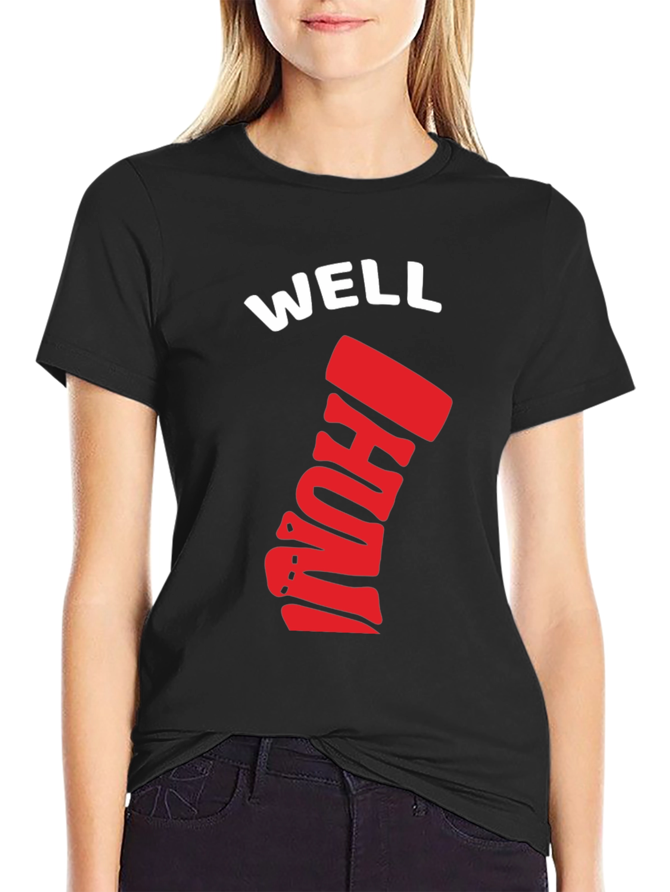 Well I Dunno T-Shirt - Black Cotton Graphic Tee