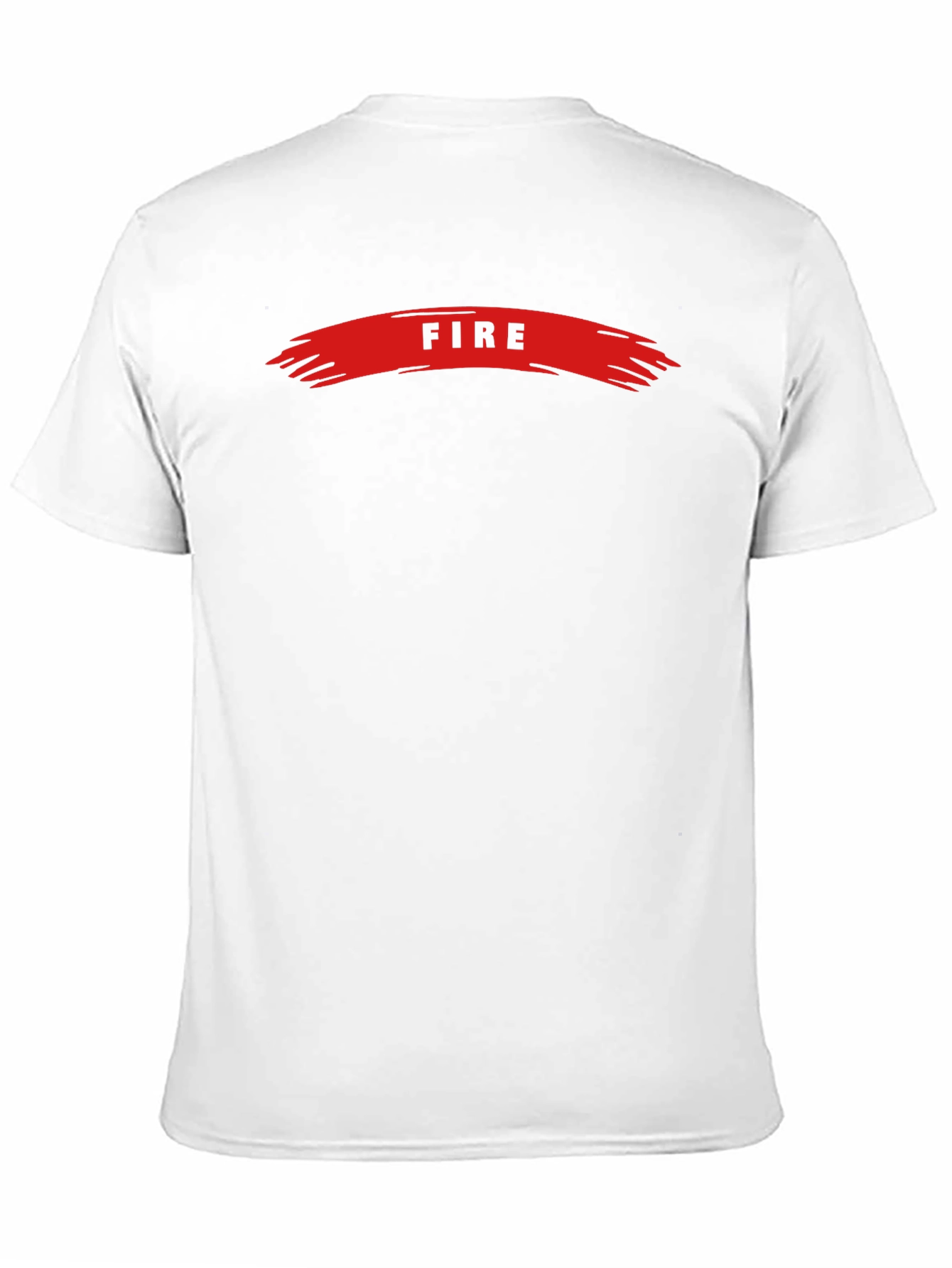 Mens Black FIRE Graphic Print Short Sleeve T-Shirt