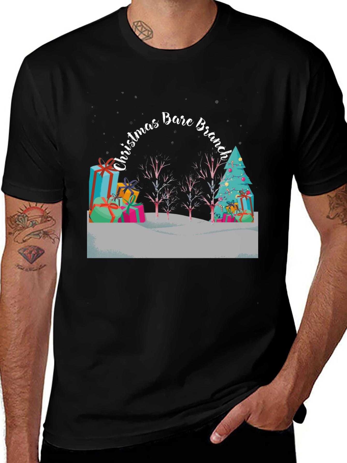 Christmas Bare Branch T-Shirt