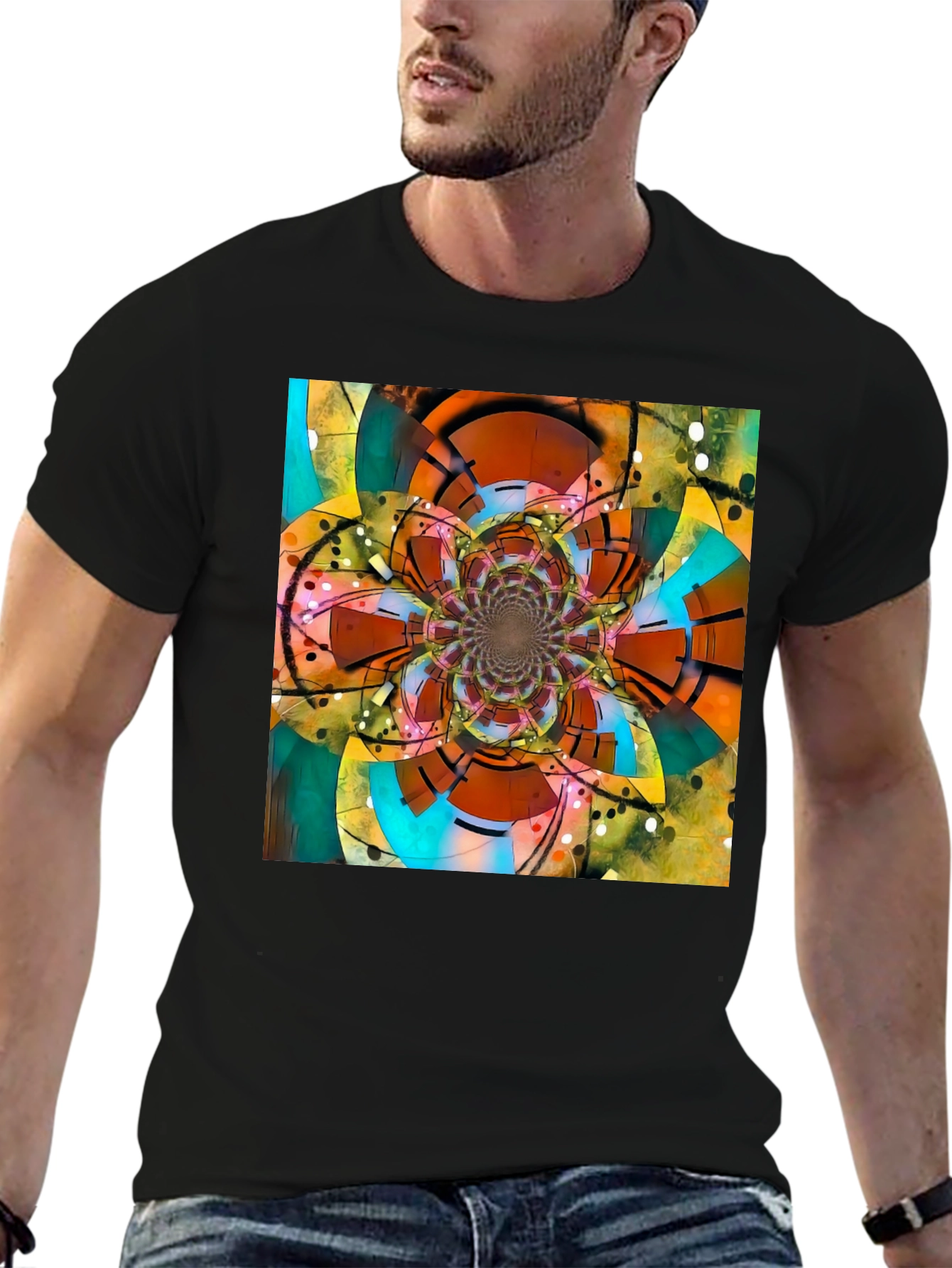 Fractal Flower T-Shirt - Abstract Art Tee