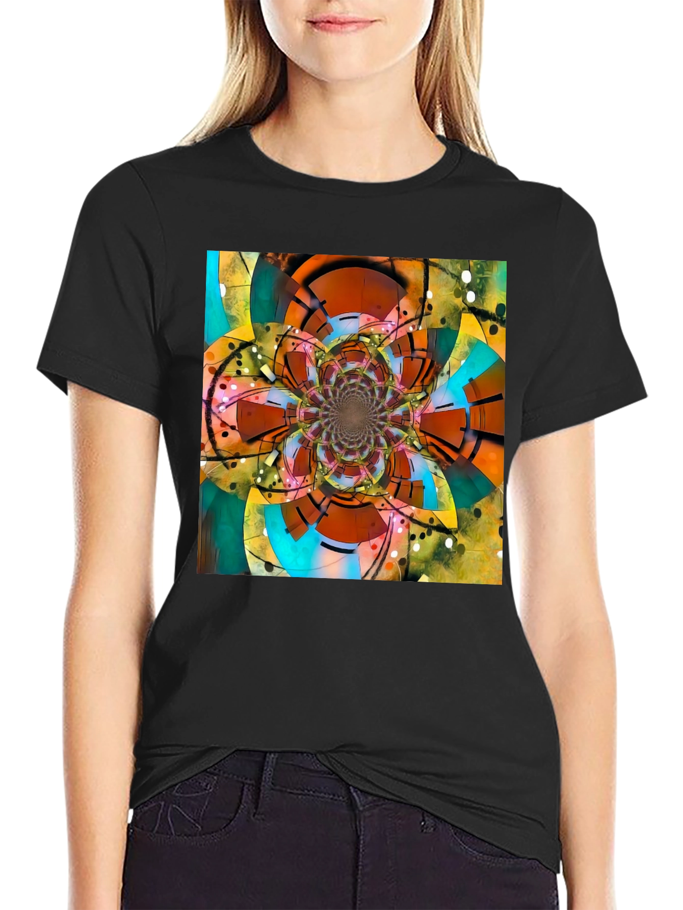 Fractal Flower T-Shirt - Abstract Art Tee