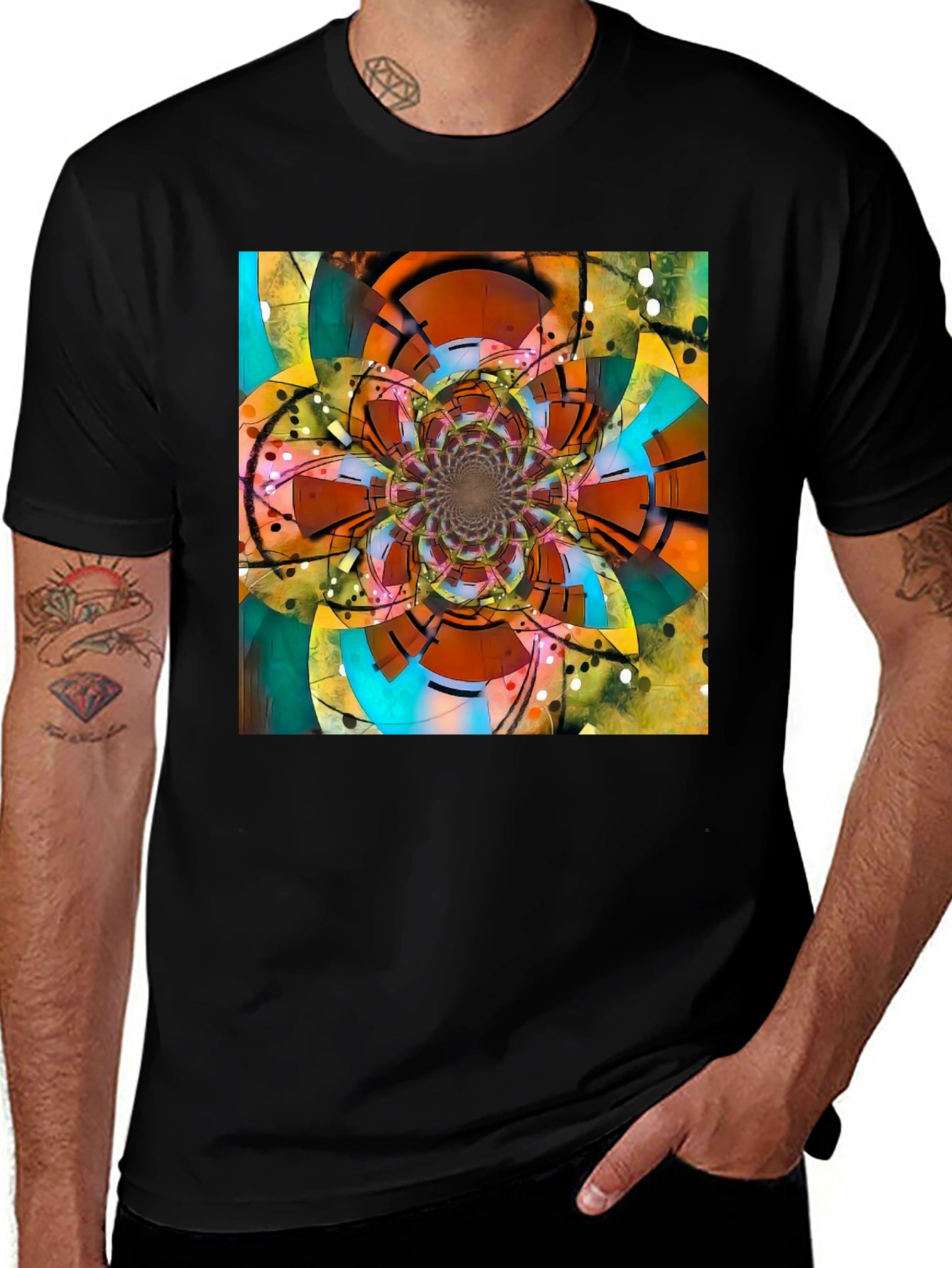 Fractal Flower T-Shirt - Abstract Art Tee