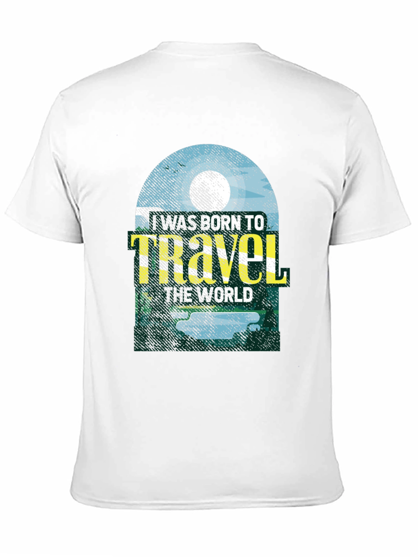 Born to Travel Graphic Tee - Black