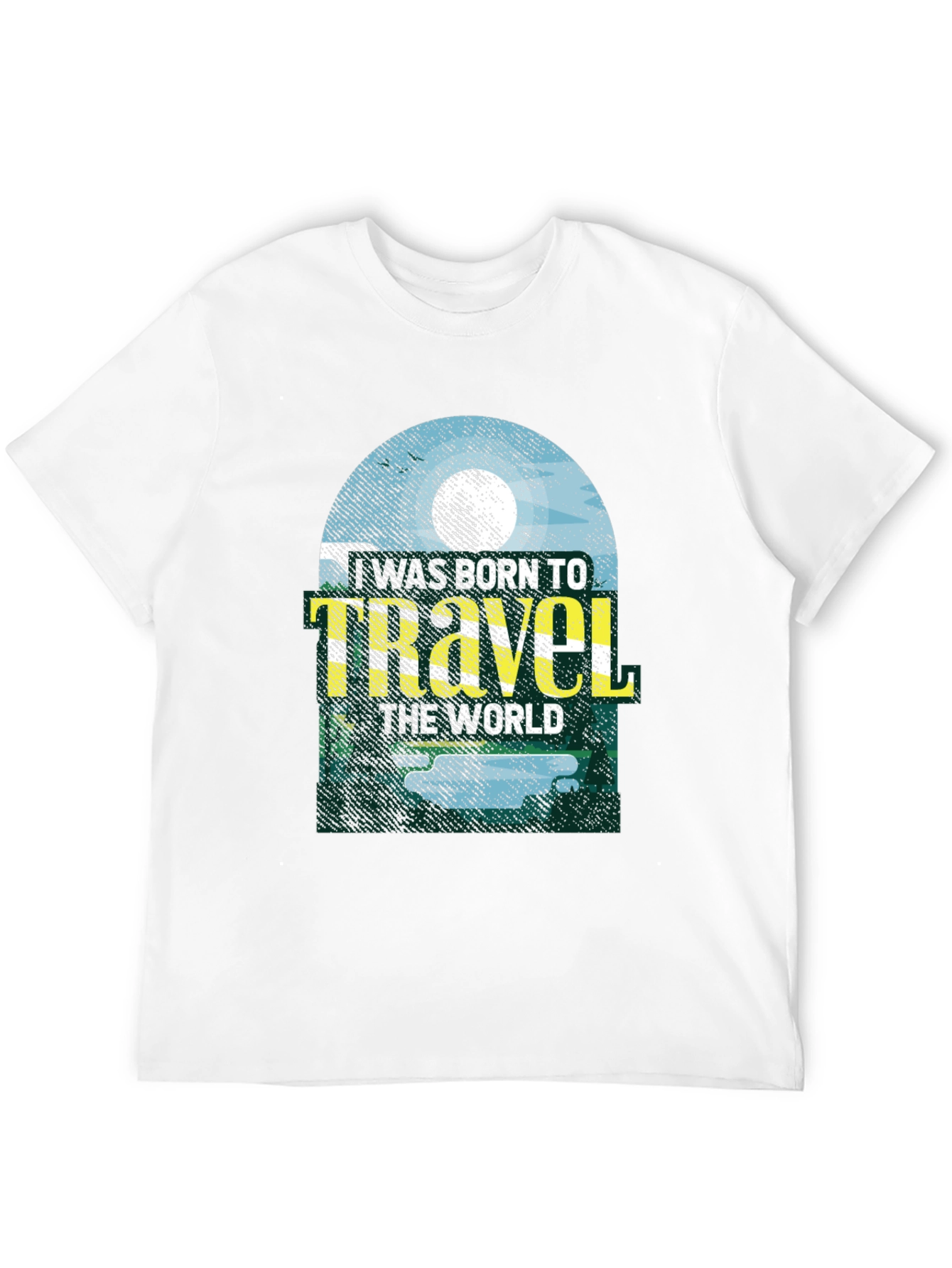 Born to Travel Graphic Tee - Black