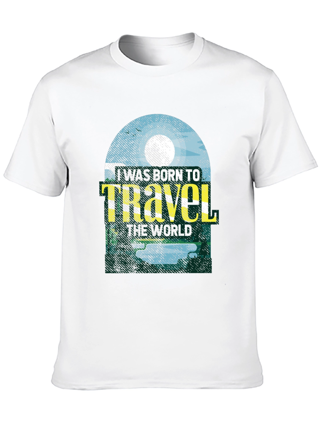 Born to Travel Graphic Tee - Black