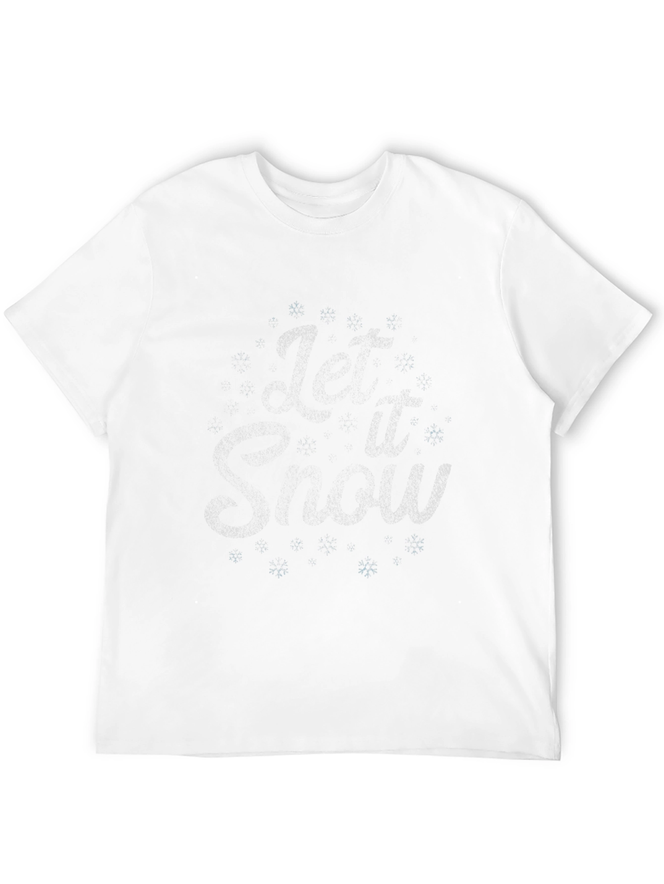 Let it Snow Graphic Tee - Black Winter T-Shirt