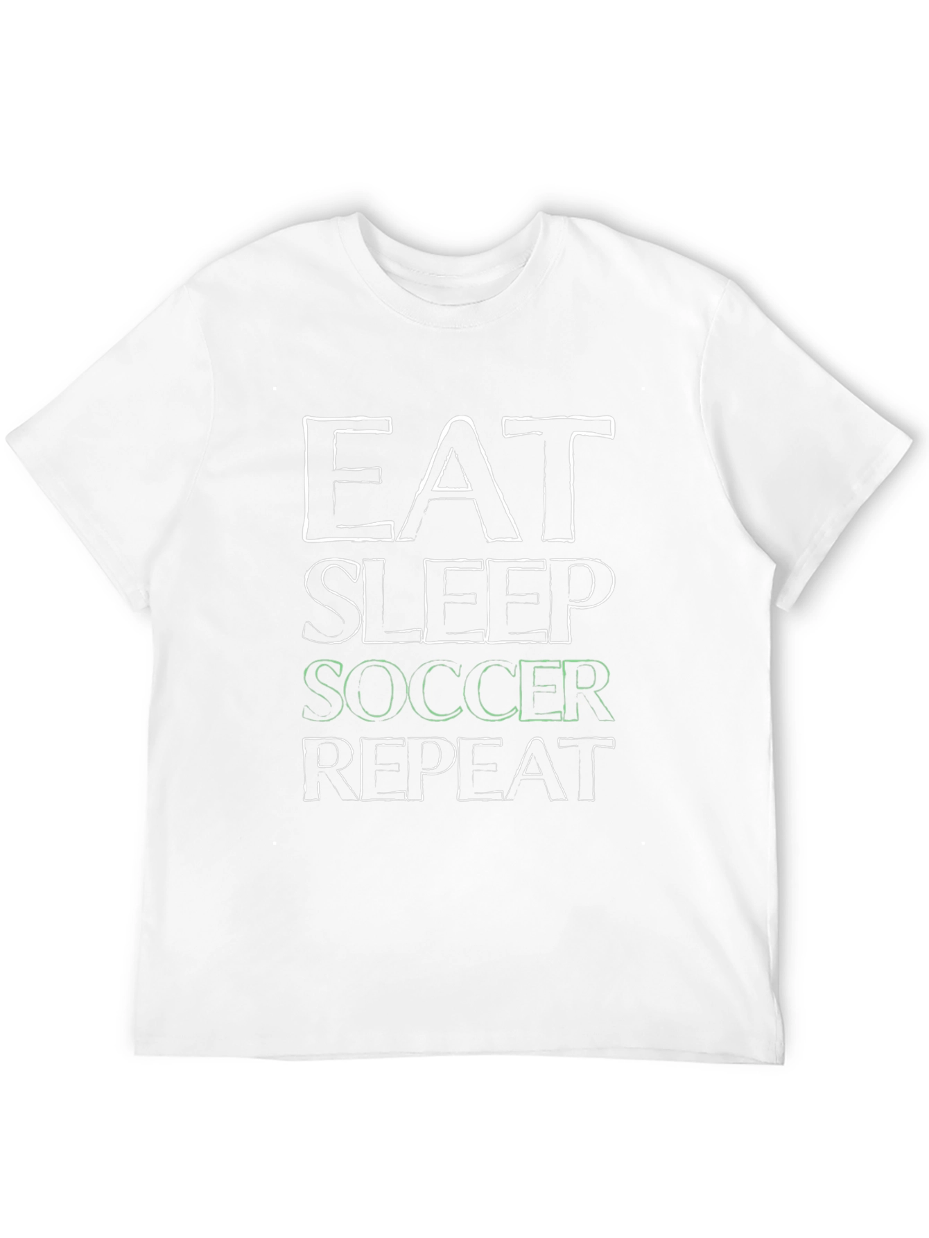 Eat Sleep Soccer Repeat Black T-Shirt