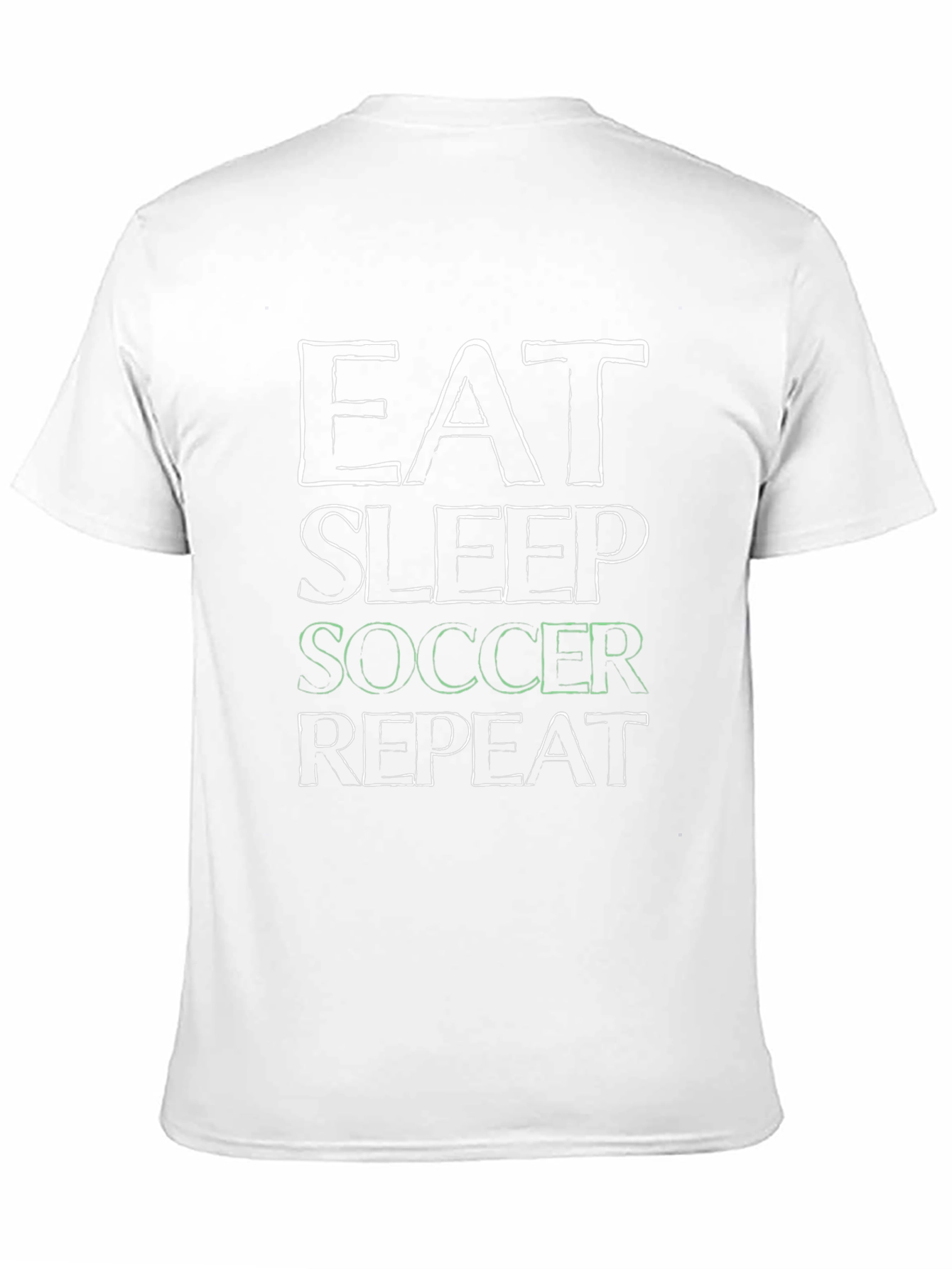 Eat Sleep Soccer Repeat Black T-Shirt