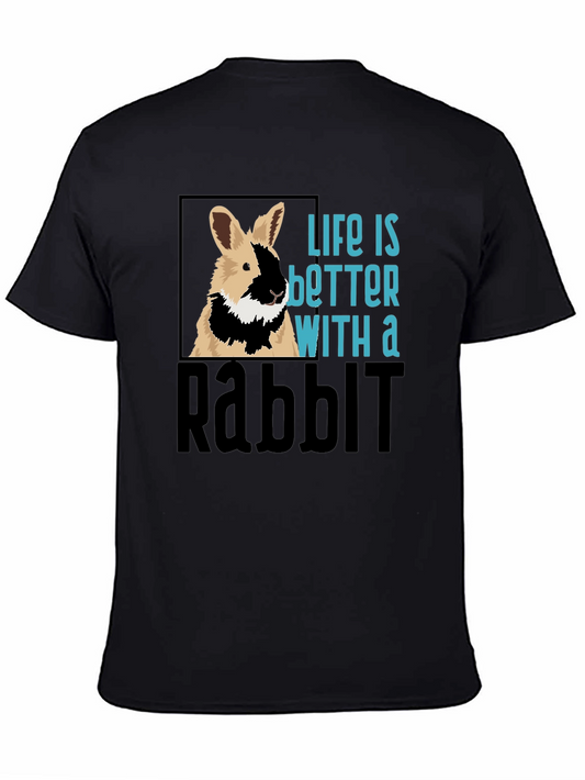 Life is Better With a Rabbit Graphic T-Shirt