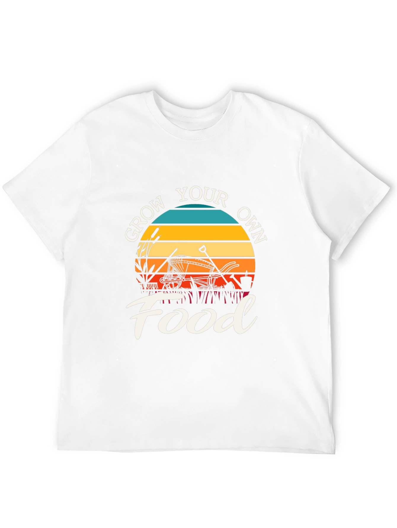 Grow Your Own Food T-Shirt: Retro Garden Tee
