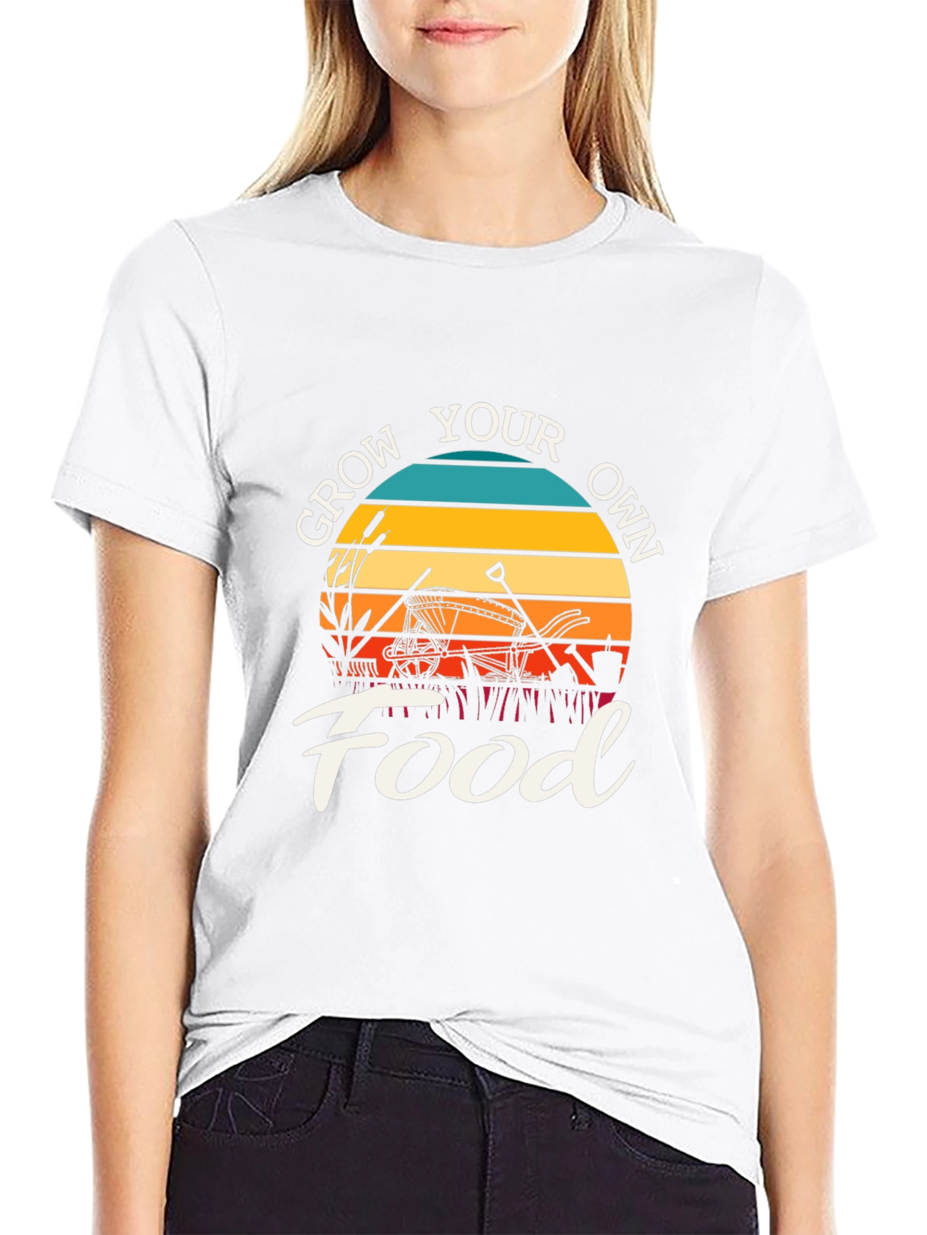 Grow Your Own Food T-Shirt: Retro Garden Tee