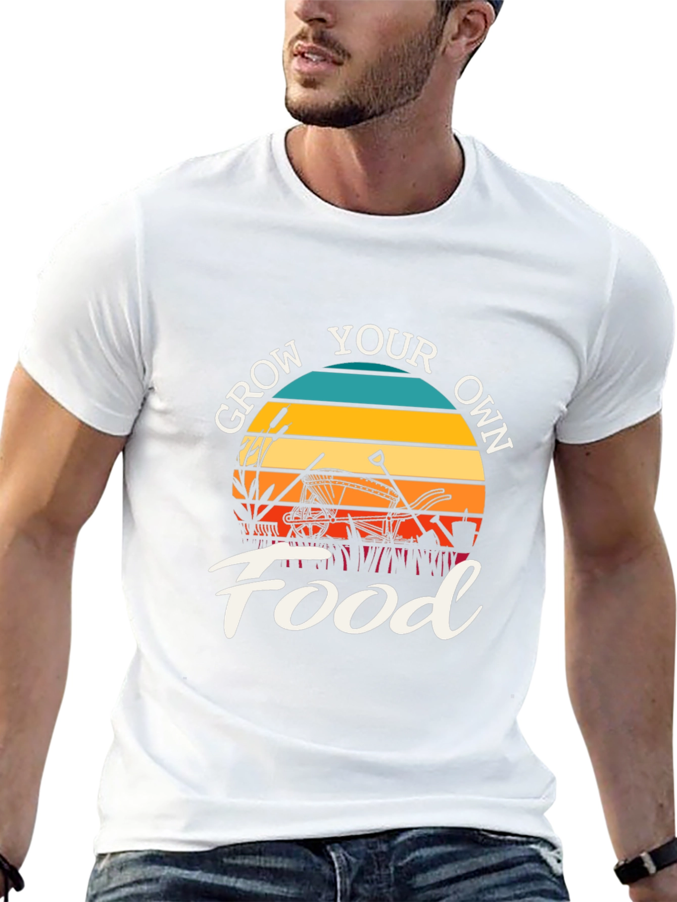 Grow Your Own Food T-Shirt: Retro Garden Tee
