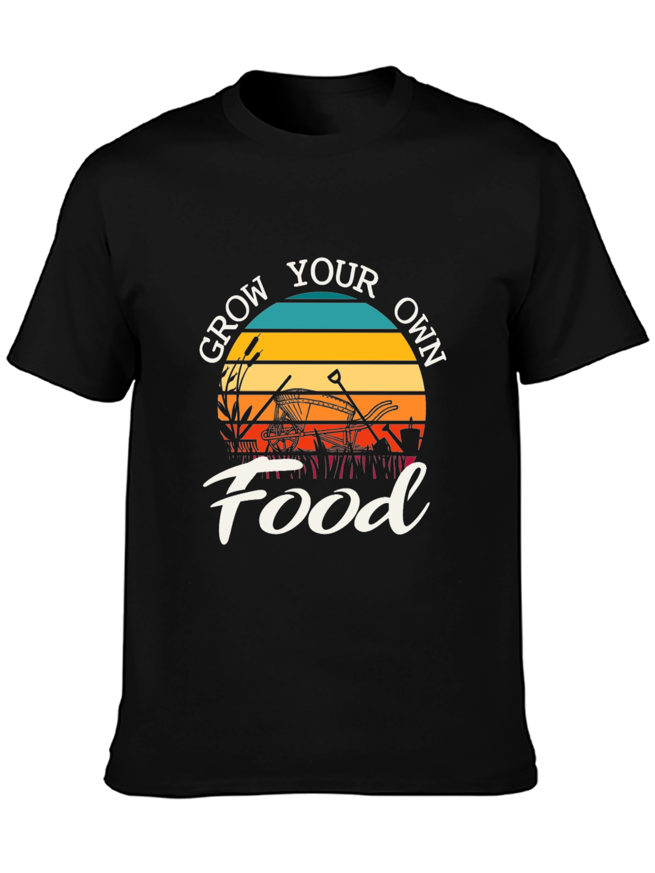 Grow Your Own Food T-Shirt: Retro Garden Tee
