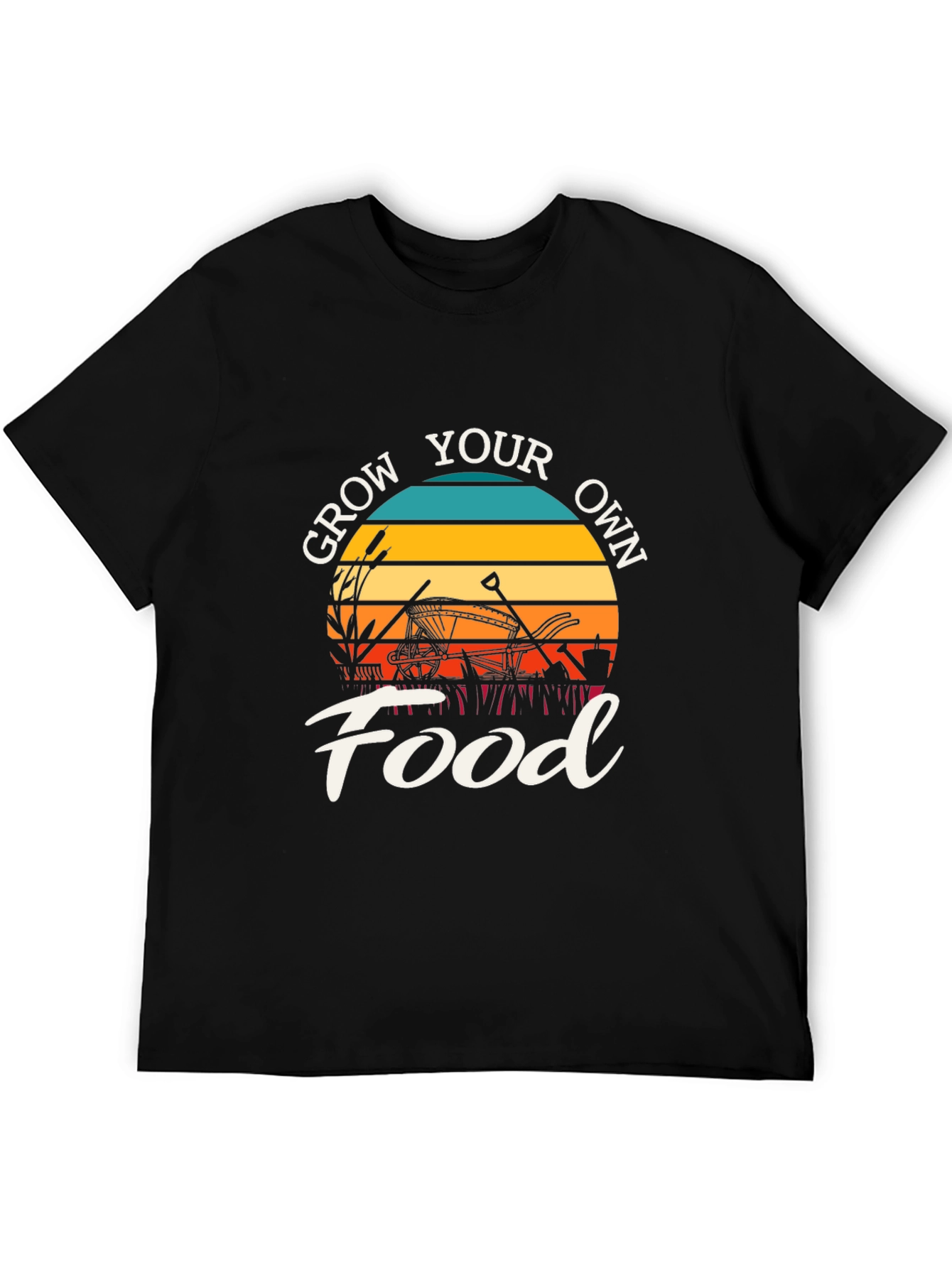 Grow Your Own Food T-Shirt: Retro Garden Tee