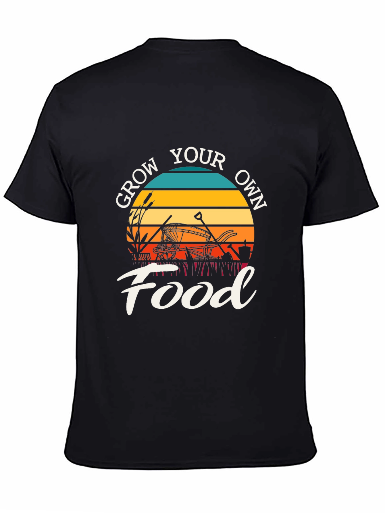 Grow Your Own Food T-Shirt: Retro Garden Tee