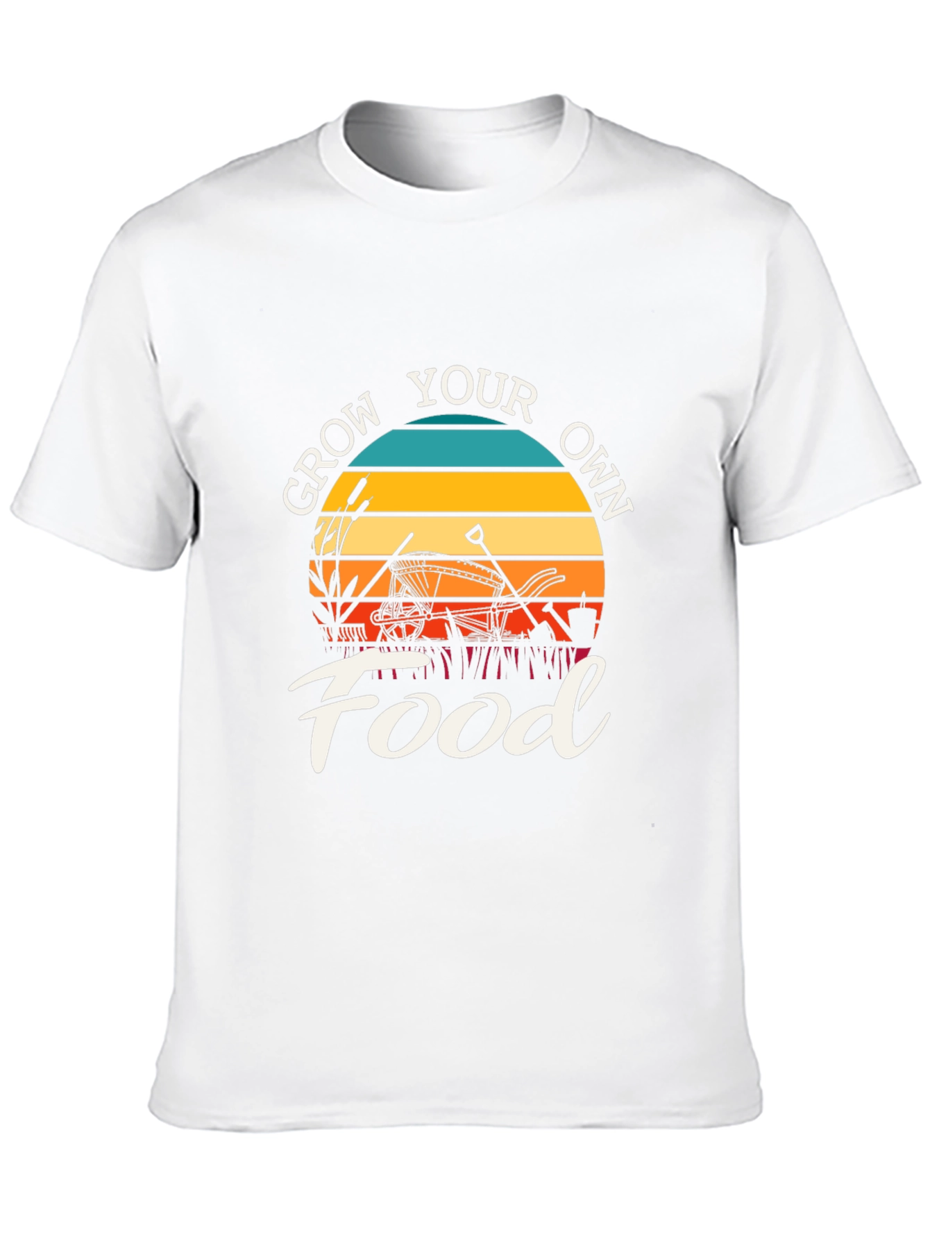 Grow Your Own Food T-Shirt: Retro Garden Tee