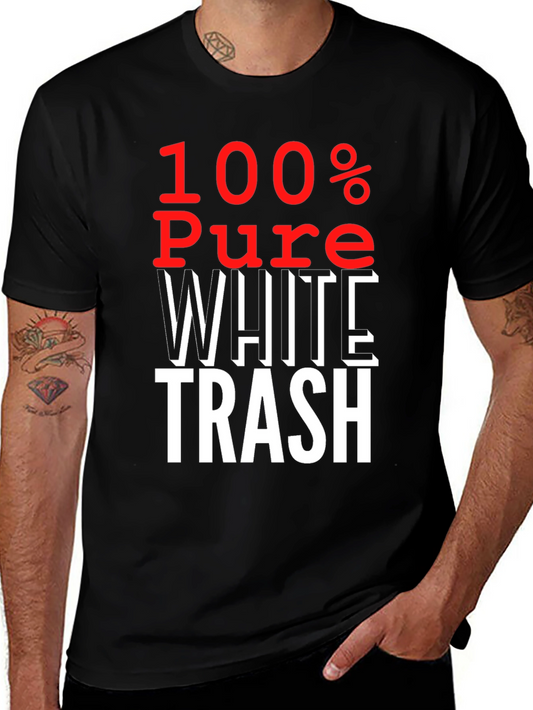 100% Pure White Trash Graphic Tee