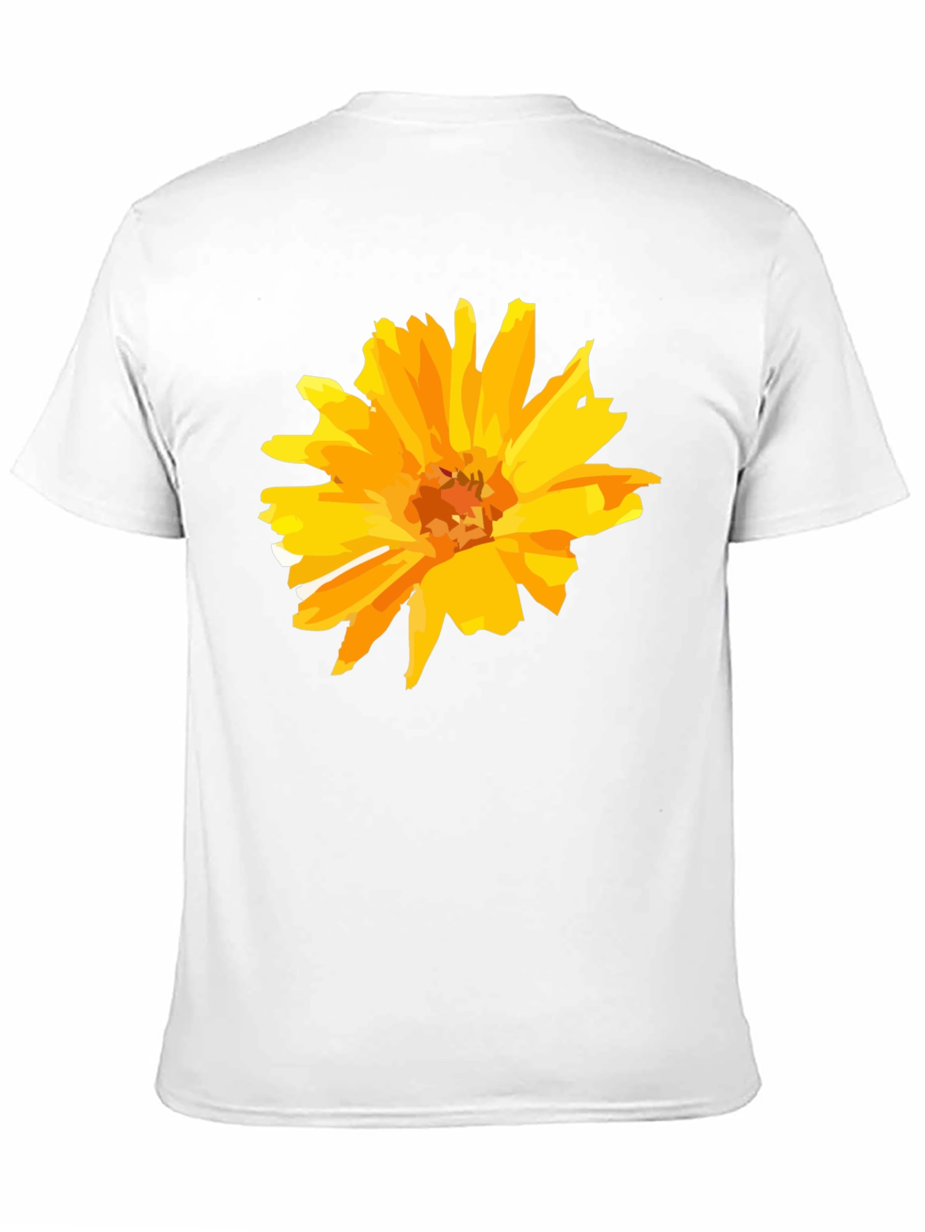 Floral Graphic Tee - Black Cotton T-Shirt