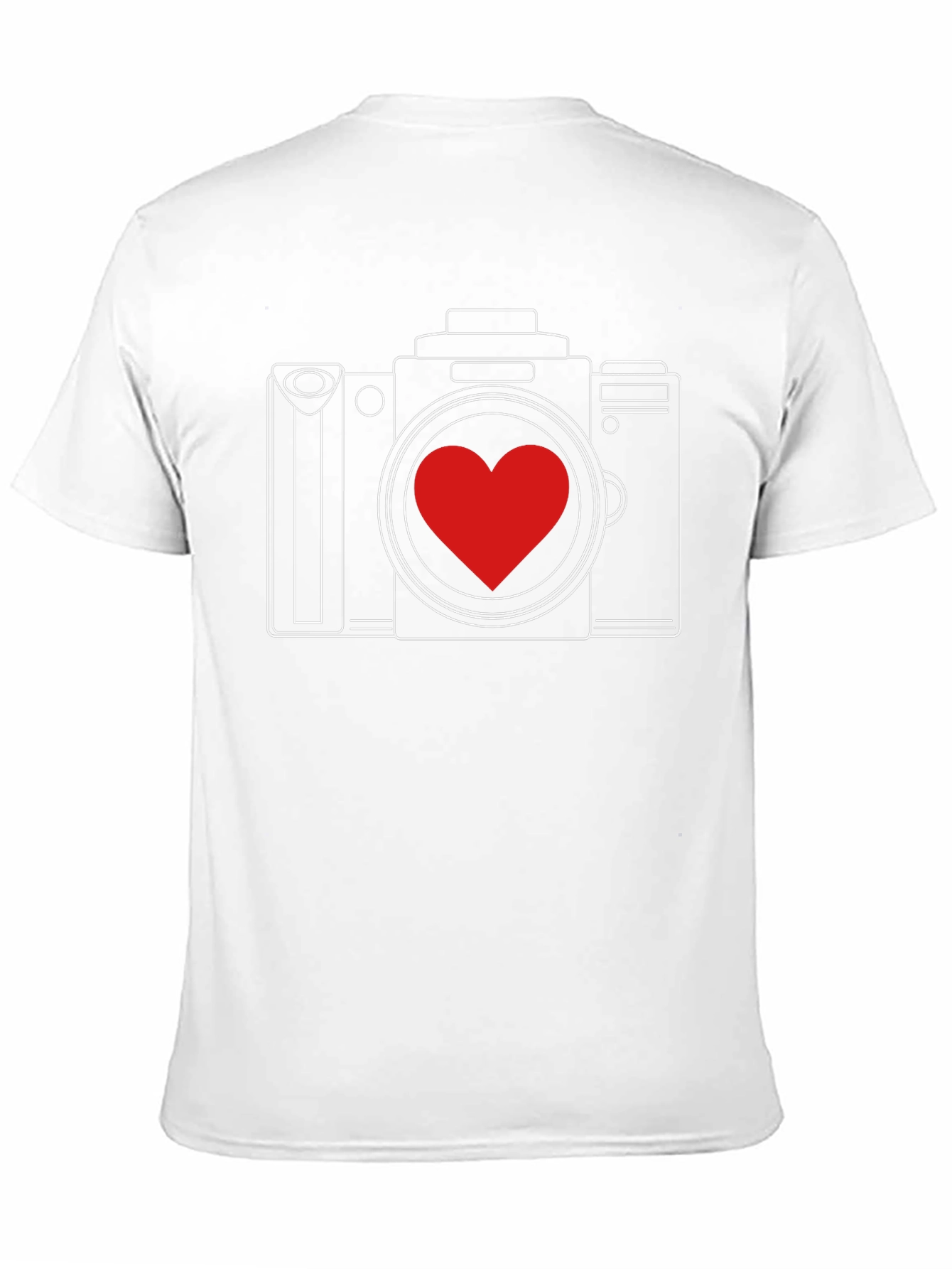 Camera Heart Graphic T-Shirt