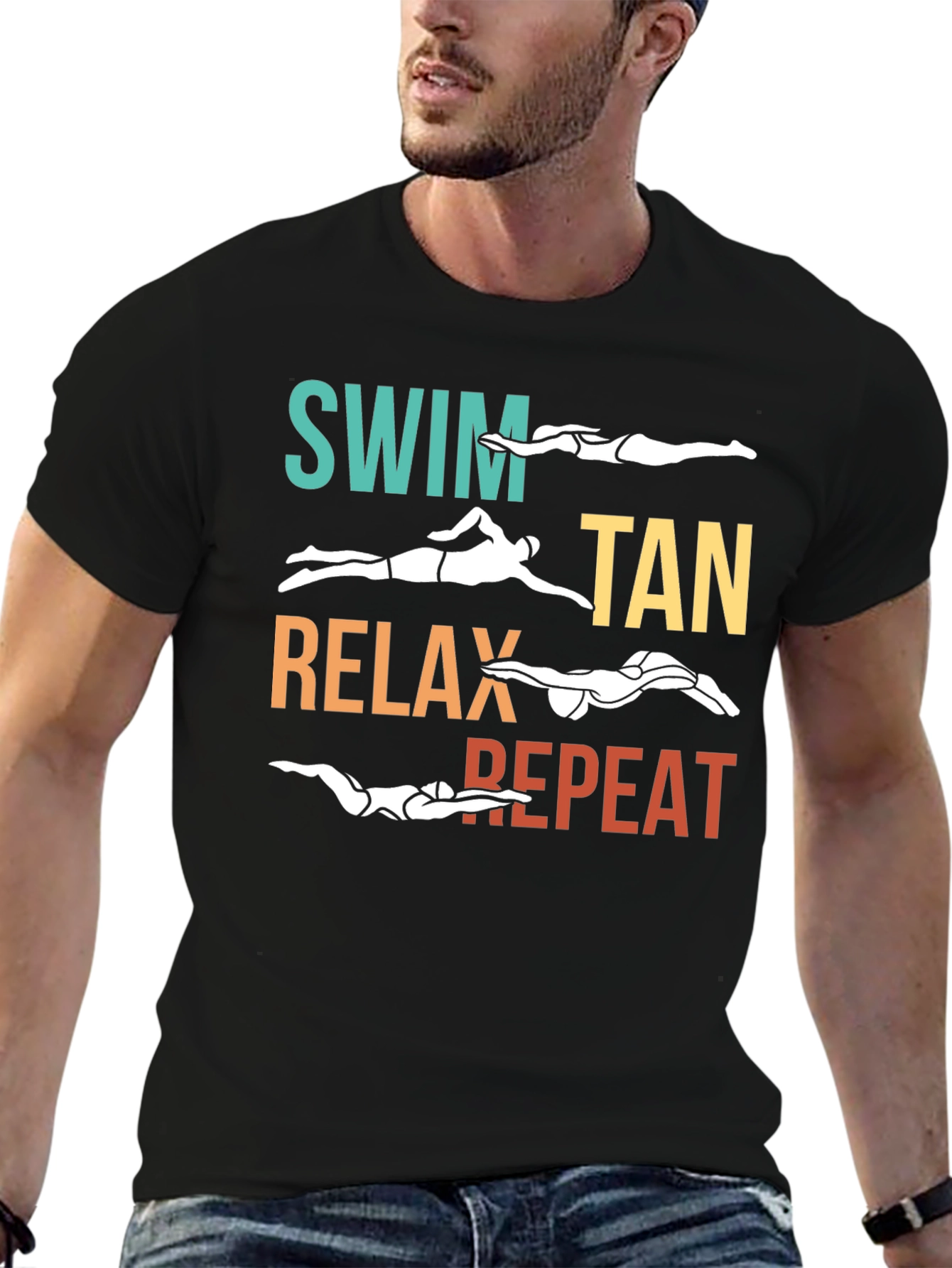Swim Tan Relax Repeat T-Shirt