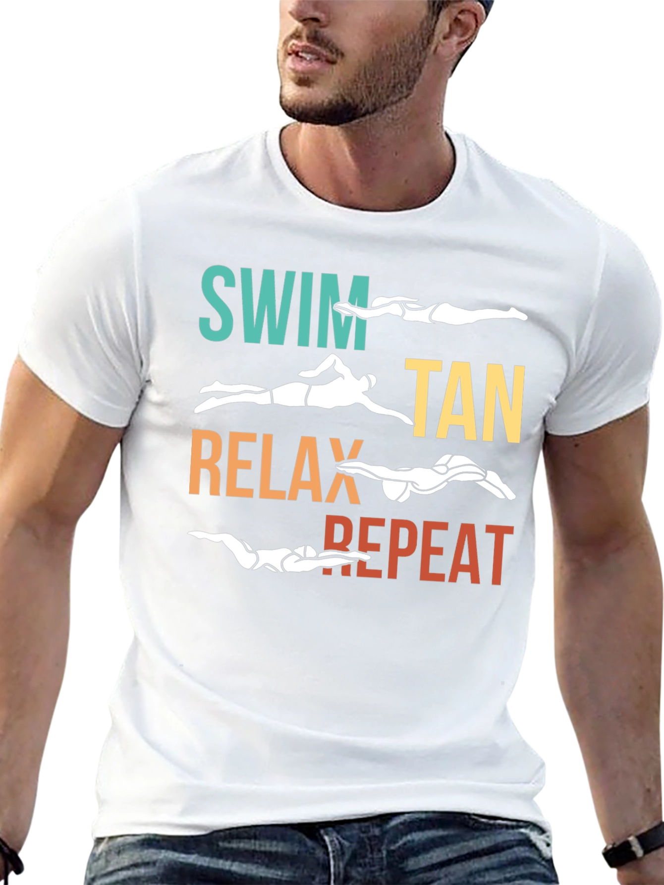 Swim Tan Relax Repeat T-Shirt