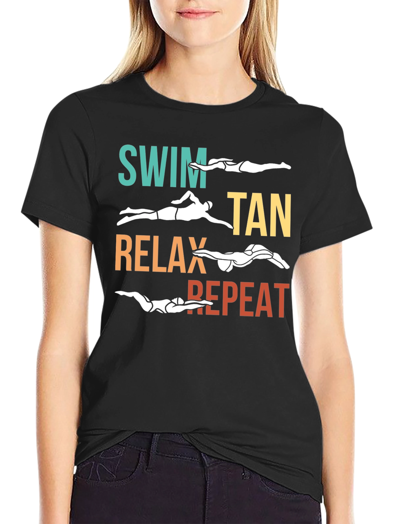 Swim Tan Relax Repeat T-Shirt