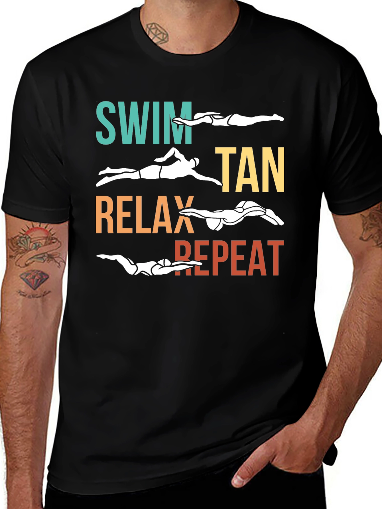 Swim Tan Relax Repeat T-Shirt