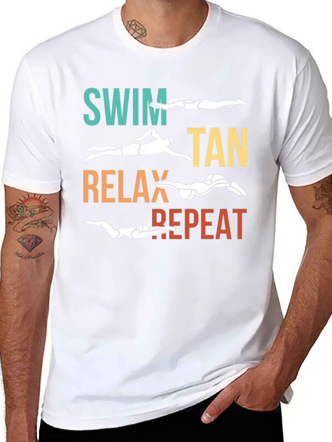 Swim Tan Relax Repeat T-Shirt