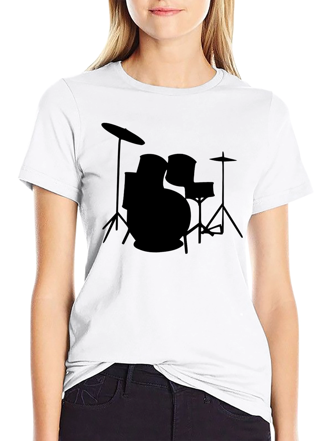 Drum Kit Graphic Tee - Musician T-Shirt