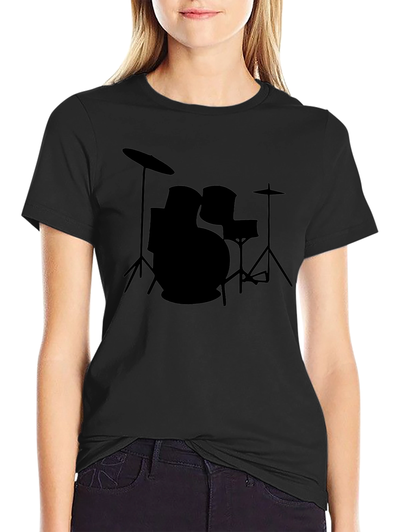 Drum Kit Graphic Tee - Musician T-Shirt