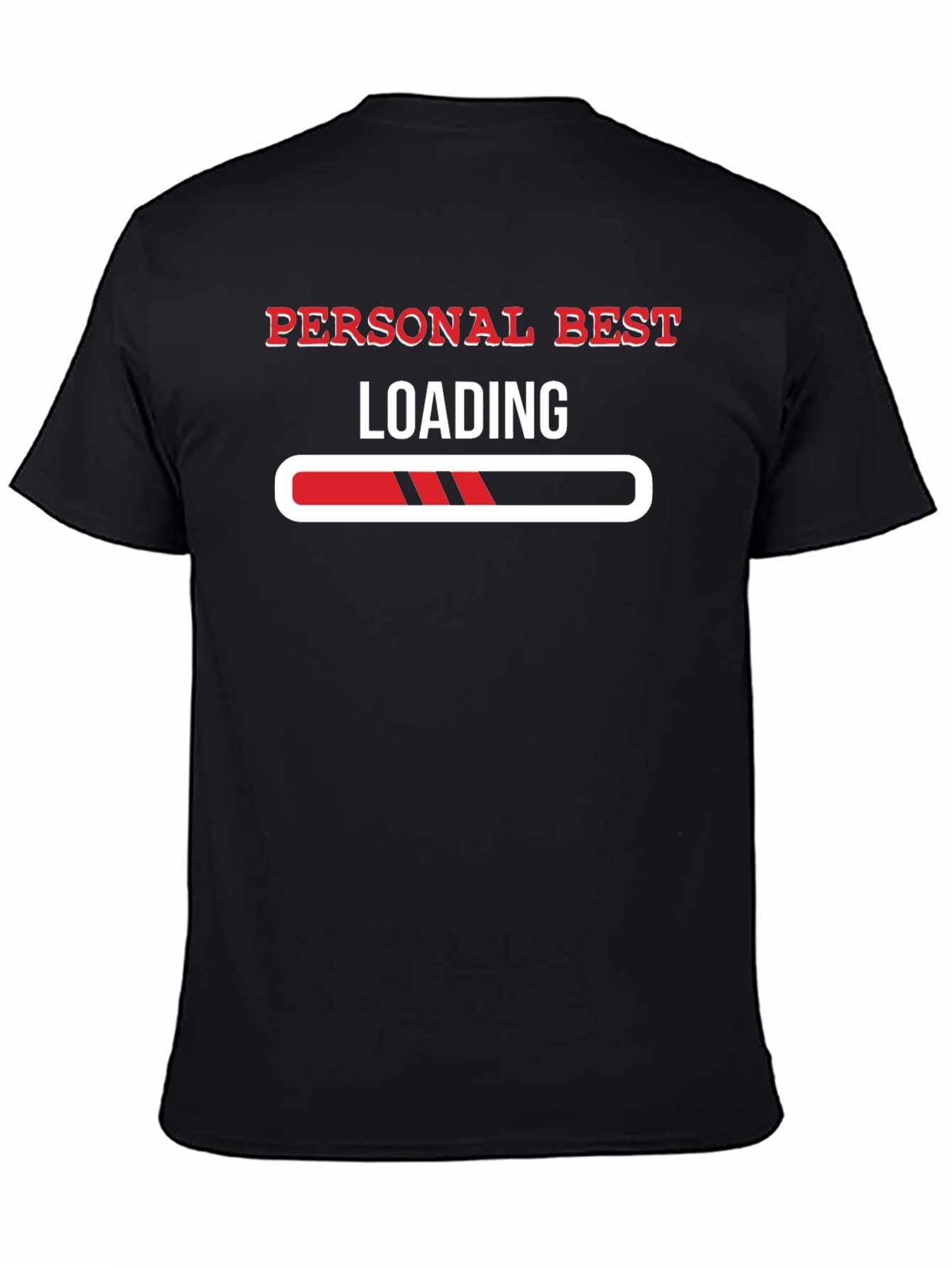 Personal Best Loading Black Graphic Tee