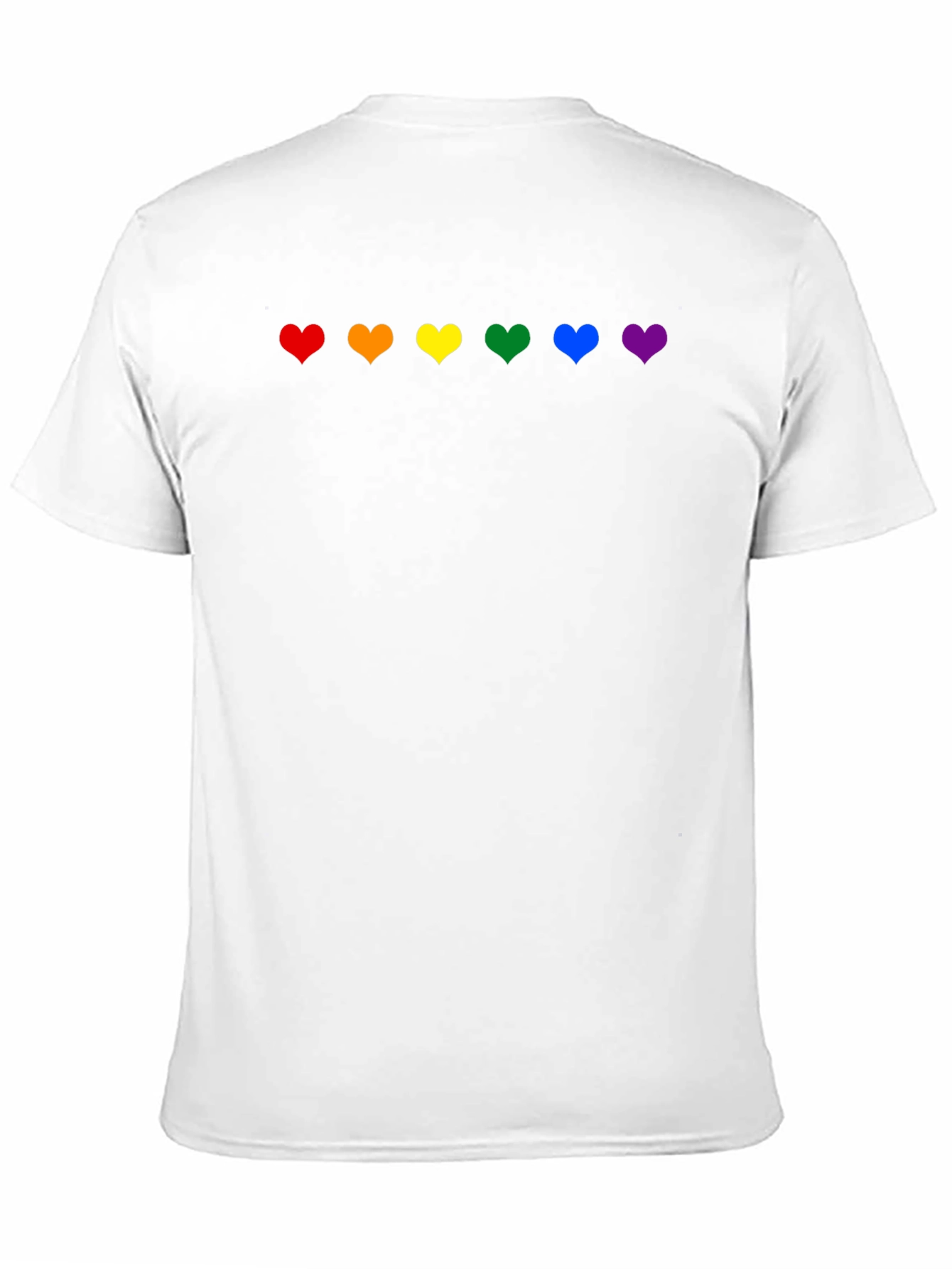 Rainbow Hearts Pride T-Shirt - Black