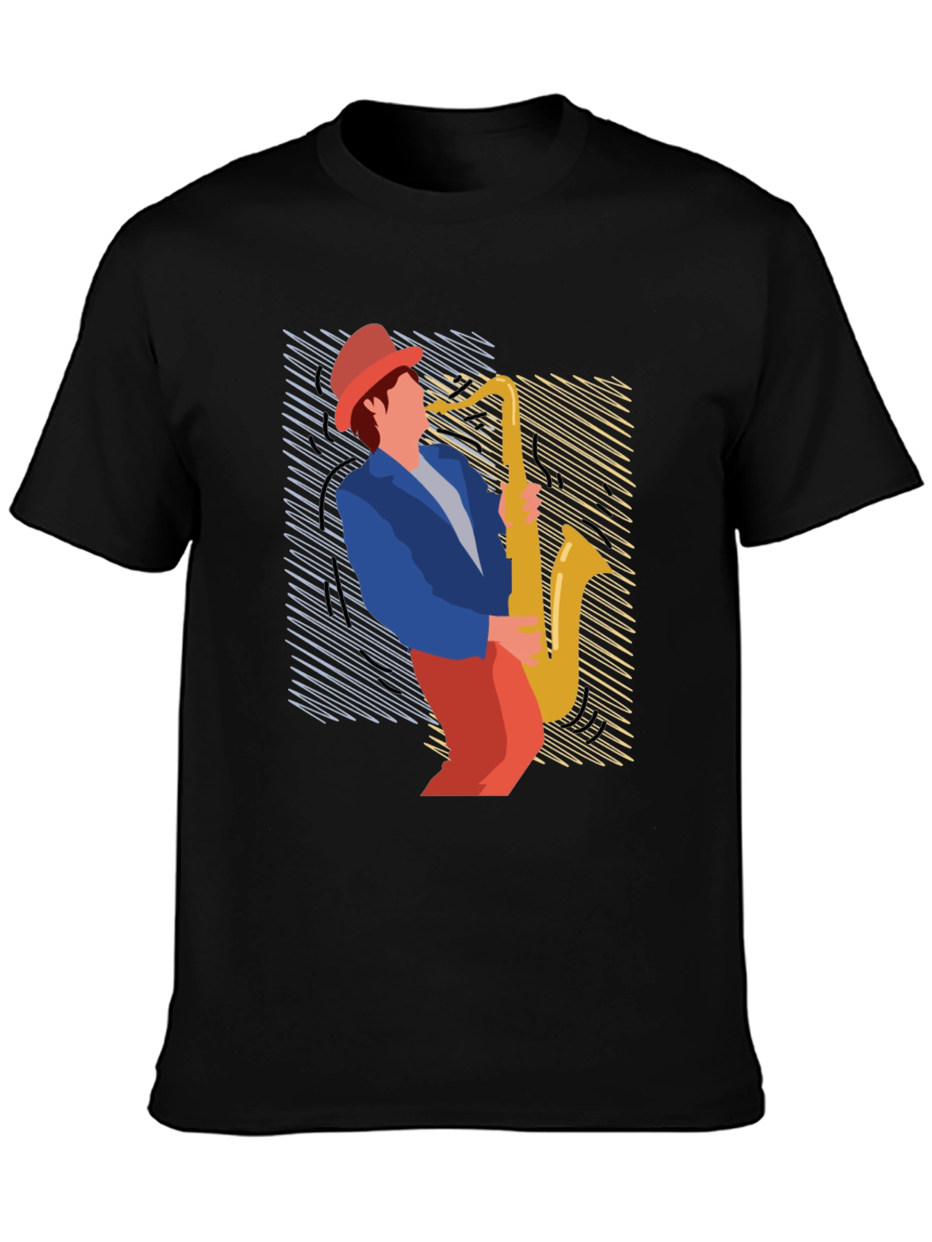 Jazz Saxophone Graphic Tee