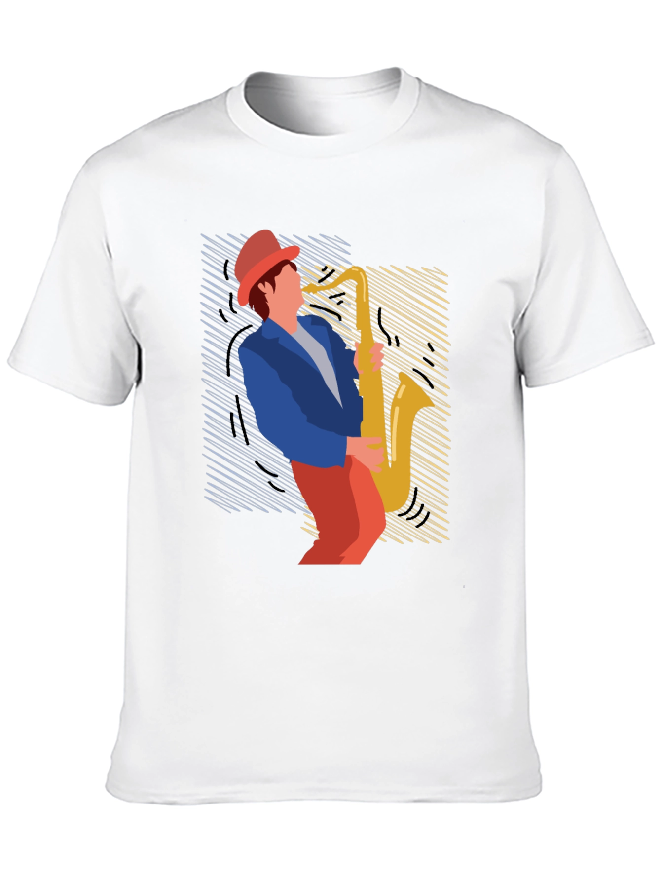 Jazz Saxophone Graphic Tee