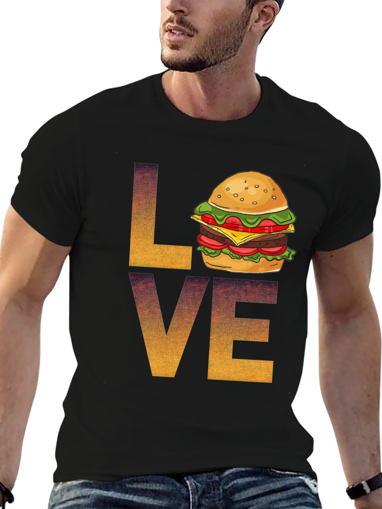Love Burger Graphic Tee - Soft Style Unisex T-Shirt