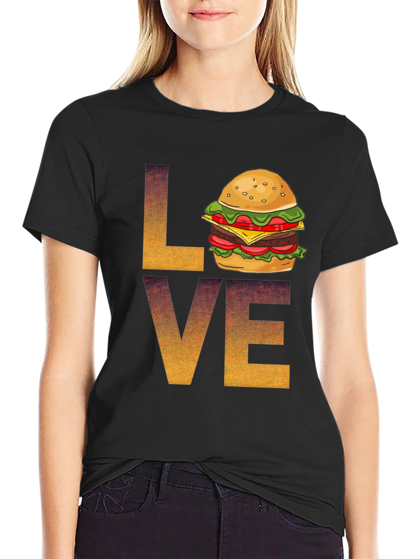 Love Burger Graphic Tee - Soft Style Unisex T-Shirt