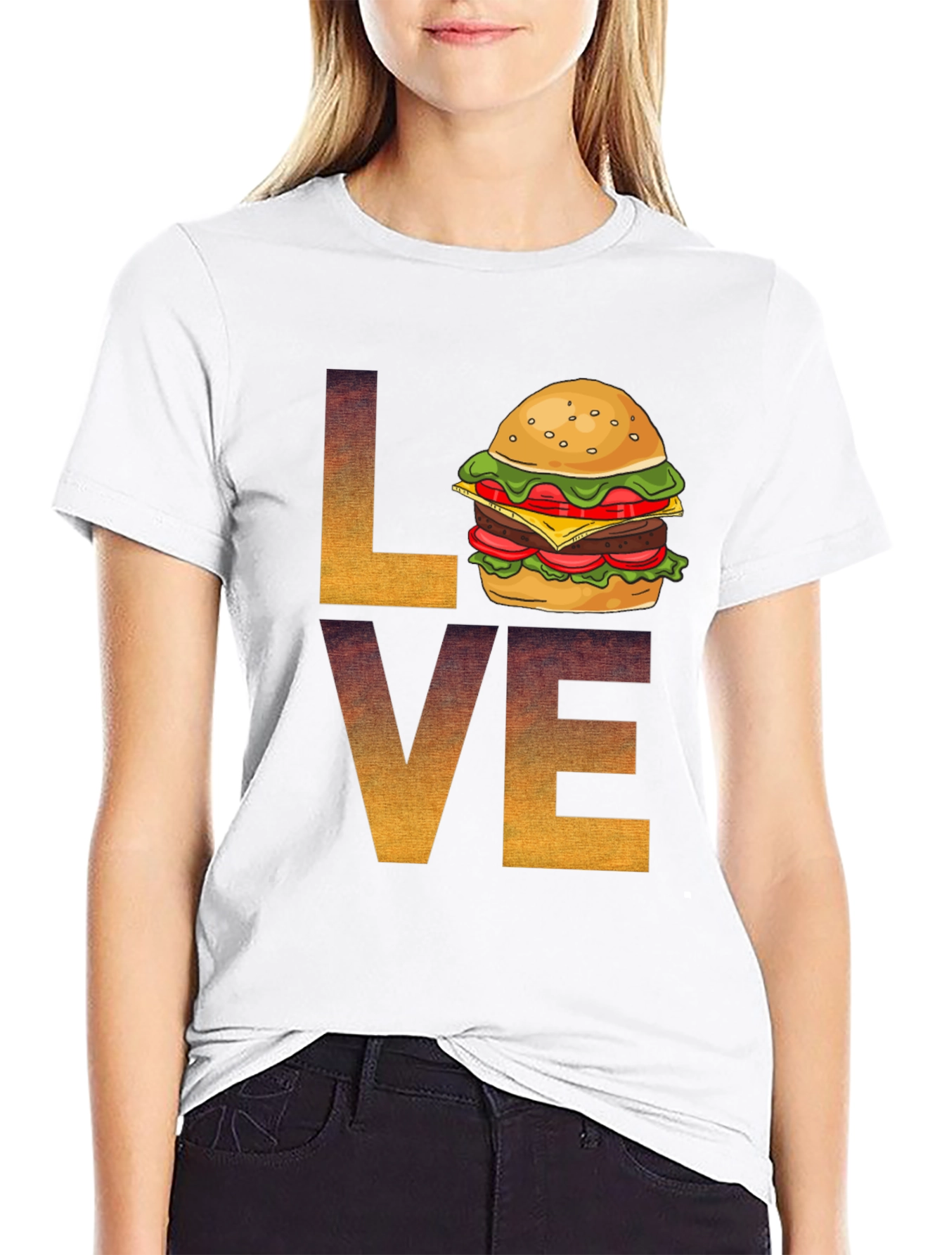 Love Burger Graphic Tee - Soft Style Unisex T-Shirt