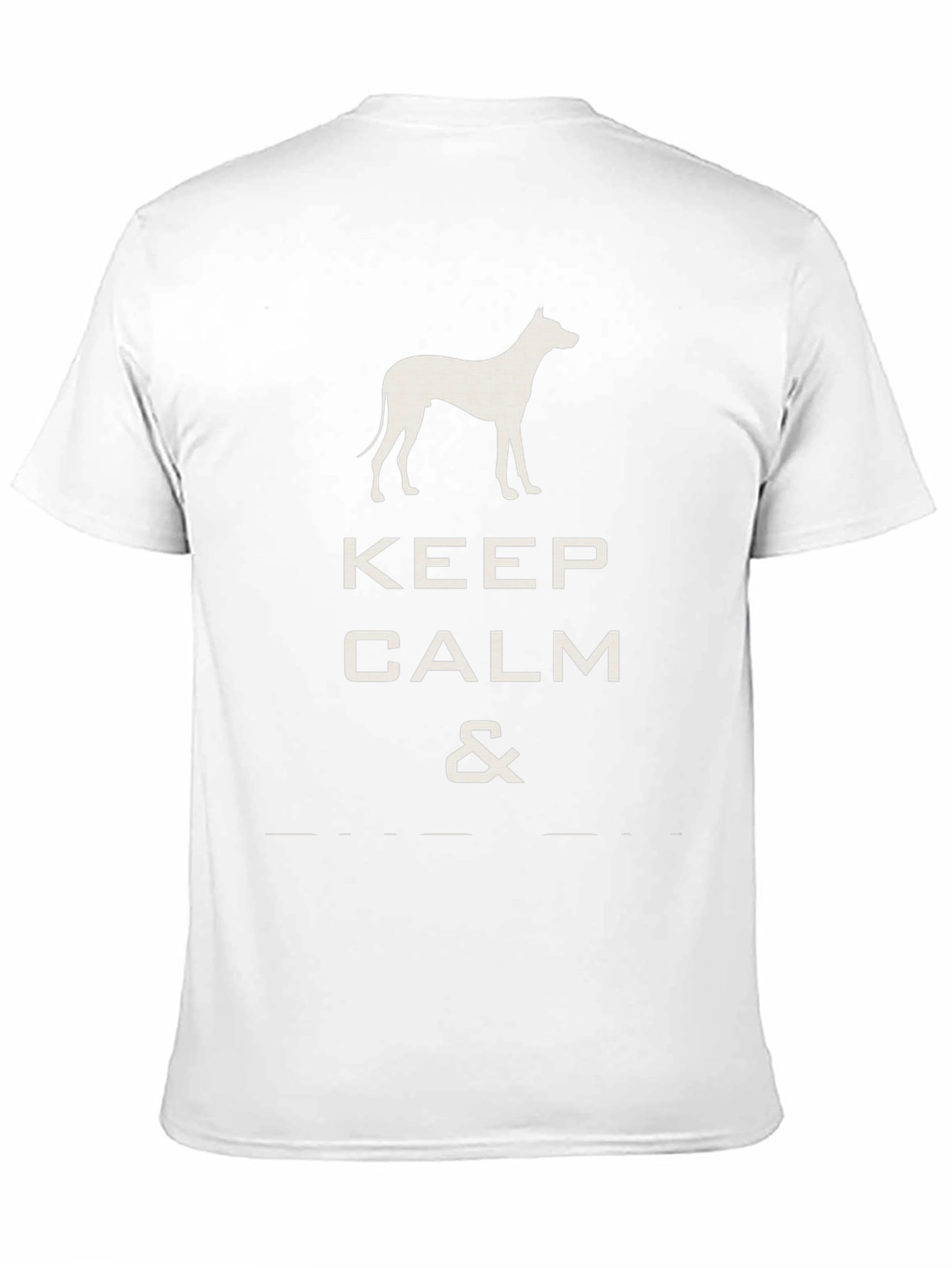 Keep Calm Dog T-Shirt - Black Graphic Tee