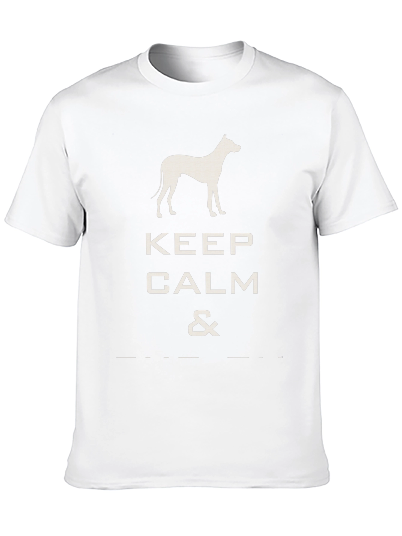 Keep Calm Dog T-Shirt - Black Graphic Tee